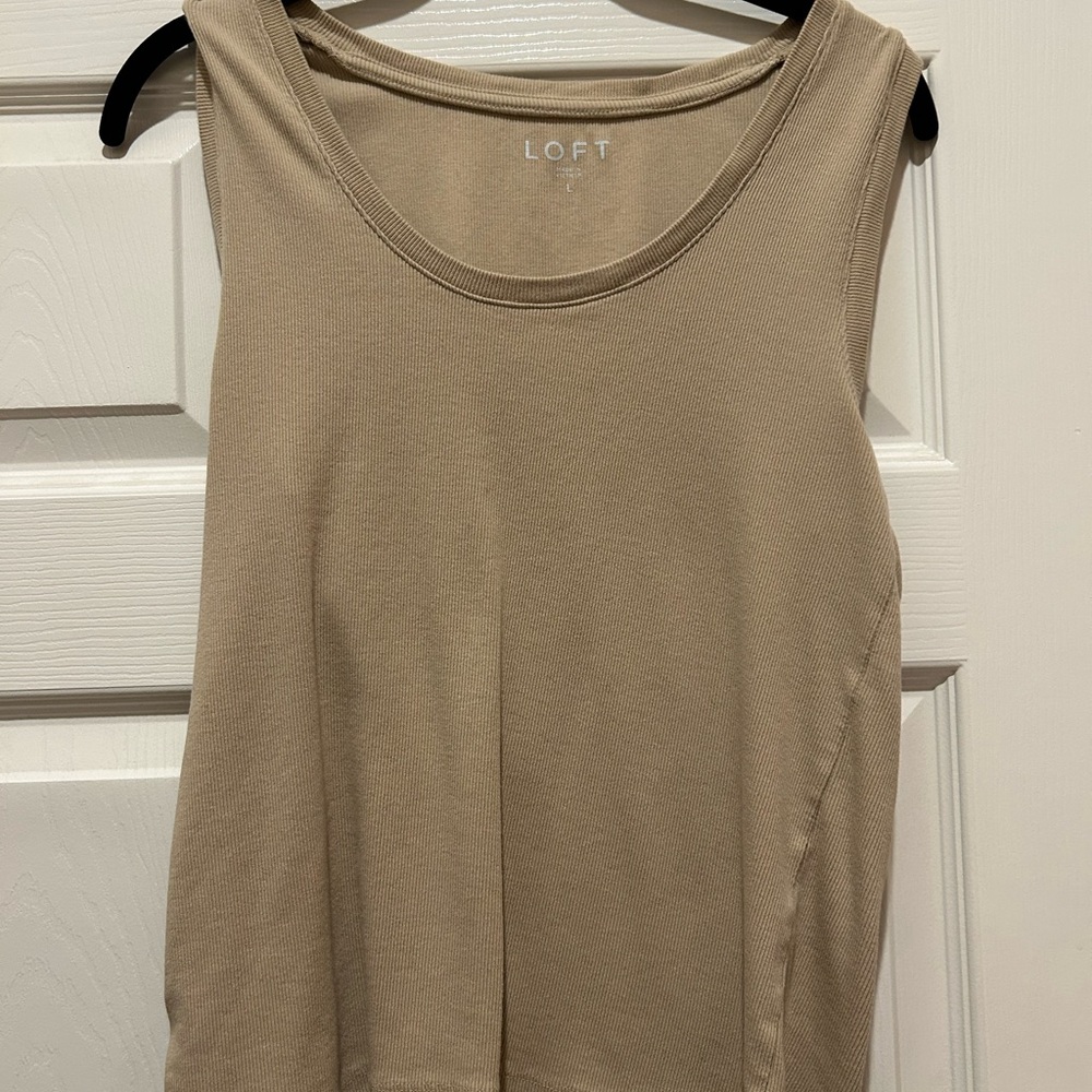 LOFT Women's Beige Tank Top